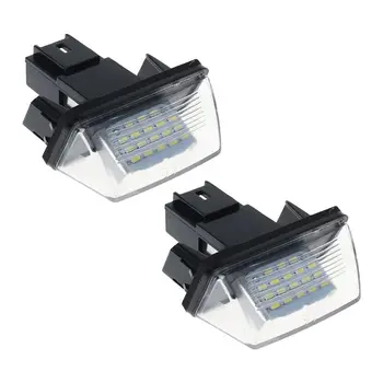 1 Paar 18SMD LED-numbrimärk Tuled Lamp Peugeot 206 207 307 308 406 Citroen C3/C4/C5/C6