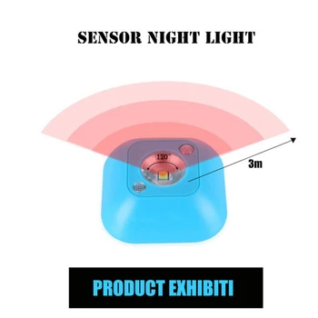 10 TK Smart Wireless LED Sensor Öösel Tuled PIR Magnet Infrapuna Liikumise Akutoitega Seina Lamp Kapis, Trepid, Valgustid