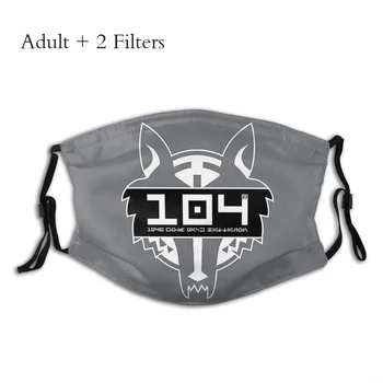 104th Wolf Pack Pataljoni Logo Masque Kaitse Star Wars Adulte Face Mask Koos Filtrid