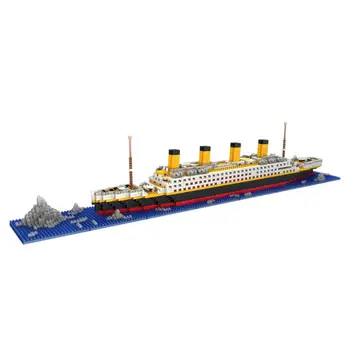 1860 Tk reisilaev Titanic Mudel Paadi Building Block Set Mikro Mini DIY Kokkupanek Plokid Mänguasjad