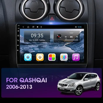 2 DIN 10 Android autoraadio Multimidia Video Mängija, Navigatsiooni GPS Nissan Qashqai J10 2006-2013 2017 2Din Stereo 6G+DSP 128G