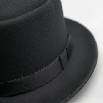 2019 Talvel Panama Müts Naiste Elegantne Vildist Mütsid Mees Vintage Huopahattu Müts Laia Ääreni Fedora mütsid Lindiga Chapeau Homme Feutre