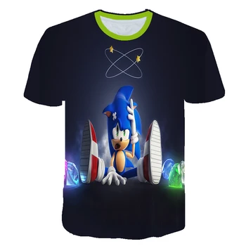 2020. aasta Uus Sonic The Hedgehog T-Särk Poistele, Tüdrukutele Teen tshirt Last Summer Cartoon Lühikese Varrukaga Topid Lastele Kid Riided