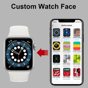 2021 Iwo AK76 Smart Watch Kohandatud Watch Face Mängida Mänge Siri Kell Bluetooth Kõne Sport Fitness 1.75
