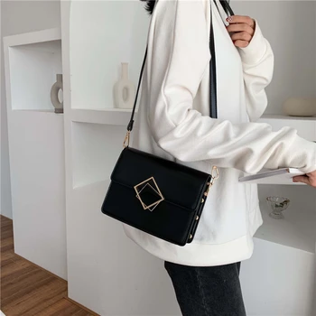 2021 moekunstnik PU Nahast Crossbody Kotid Naistele Õla Messenger Bag (Solid Color Hot-müügi Käekotid ja Rahakotid