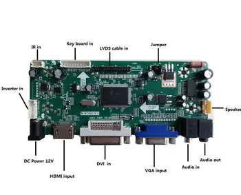 20pin Audio M. NT68676 HDMI-DVI-VGA-LED-LCD-LVDS kit Töötleja juhatuse G150XG01 V0/V1 paneel 1024X768 DIY Ekraan 15