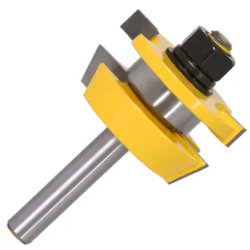 2PC 8mm Kumer Mill Varre Rail & Stile Ruuteri Bit Set - Shaker ukse nuga Puidutöötlemine lõikur võtta puff spike Ketaslõikur Puidutööstuse Tööriistad