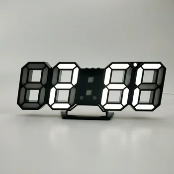 2tk 8 lauakellad Elektroonilise Vaadata Töölauale Kella Tabel Kella USB Elektroonilise Laua Kella Kella 3D Alarm Kellad Led Digitaalne