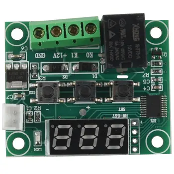 2x W1209 12V DC Digital Temperature Controller, Juhatuse Mini Elektrooniline Temperatuuri Temp Control Module Lüliti Roheline