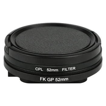 52mm Professionaalse Fotograafia CPL(Ümmarguse Polariseeriv) Filter koos Objektiivi Kate ja Adapteriga GoPro Hero 7 6 5 Kaamera Kere