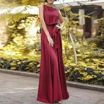 5XL ZANZEA Siidist Kleidid Elegantne Pool Kleit Naiste Varrukateta Sundress 2021 Mood Suvel Tahke Vestidos Naiste Kleit Pluss Suurus