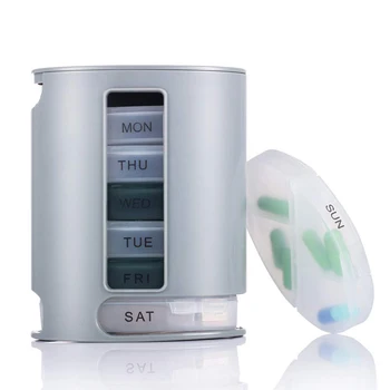 7 Päeva Pill Korraldaja Pro Hoiukarpi Kompaktne Korraldada Mini Pillid Ladustamise Kasti Mugav Meditsiin Storage Box Pro Pill
