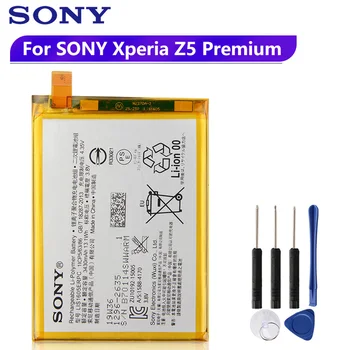 Algne Asendamine Sony Aku LIS1605ERPC SONY Xperia Z5 Premium Z5P Dual E6853 E6833 E6883 Autentne Aku 3430mAh