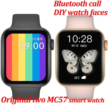 Algne iwo MC57 smart watch mehed Bluetooth Kõne 1.57 tolline Kohandatud dial Südame Löögisageduse Monitor vererõhu naiste smartwatch PK W46