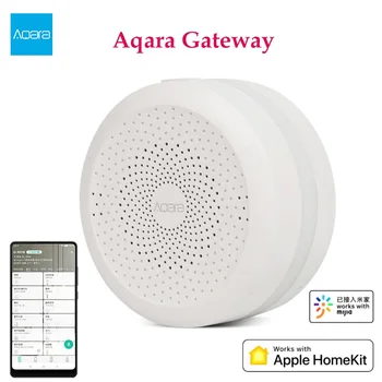 Algne Xiaomi Aqara Hub Gateway Mi Gateway 3 Smart Wireless WiFi, ZigBee RGB LED Night Light Töö Mi Kodu Apple Homekit