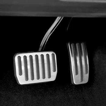 Alumiiniumist Pedaali Jaoks Tesla Model 3 Kiirendi gaasiküte piduripedaal Ülejäänud Pedaali Padjad Katavad Matid Tarvikud Car Styling