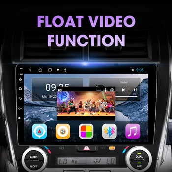 Android 9.0 2 Din Auto Raadio Toyota Camry 2012-2017 U. S. Väljaanne Multimeedia Mängija, GPS Navigatsioon Ujuva Akna Jagatud Ekraan