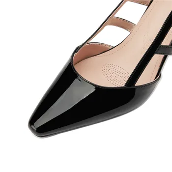 ASUMER 2020. aasta parima kvaliteediga lakknahast 7cm kõrge kontsaga sandaalid naiste pikad varba õõnes välja suvine kleit poole kingad naiste sandaalid