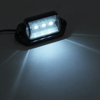 AUTOUTLET 3 LED-Litsentsi Number Plate Light Lamp Madal energiatarve Veekindel Tuli Veoauto Veoauto Haagis Van 12V/24V