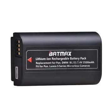 Batmax 2pc DMW-BLJ31 DMW BLJ31 LG Li-ioon rakkude Aku Panasonic LUMIX S1, S1R ,S1H, LUMIX S-Seeria Peeglita Kaameratele