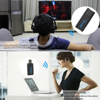 Bluetooth-Saatja 2 in 1 Juhtmevaba Stereoheli 3,5 mm Pistik, USB - /RCA plug and play AUX-TV Arvutid Bluetooth Kõrvaklapid