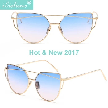 Brändi Disainer 2017 Uus Klassikaline Naiste Päikeseprillid UV400 Päike Tekitavad Naistele Cat Eye Prillid Cateye Päikeseprillid Lady Prillid