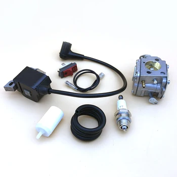 Carburetor Süütepool Kütuse Filter Line Kit For Husqvarna 268 272 272XP 61 266 Mootorsae #5032803-16 / 5039014-01 süüteküünla
