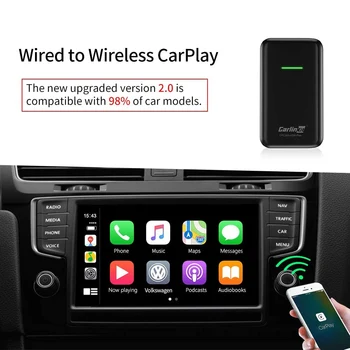 Carlinkit 2.0 USB update IOS 13 Apple wireless automaatne ühendus Carlinkit CarPlay traadita Audi Porsche WV Volvo Cars
