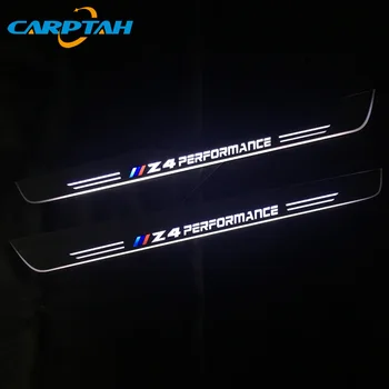 CARPTAH Sisekujundus Pedaali LED Car Light Ukse Lävepakk Lohistama Plaat Rada Dünaamiline Streamer Teretulnud Lamp BMW Z4 E85 E86 E89 2004-2013