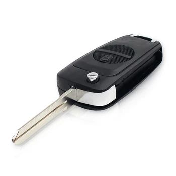Dandkey Asendamine 2 Nööpi Kohandatud Flip Remote Auto Tagaistme Key Shell Lihvimata Tera Võti Nissan Micra Almera Primera X-Trail