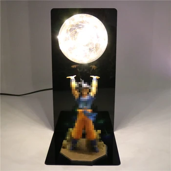 DBZ Son Goku Figuriin Laekuva DIY Anime Mudel Beebi Nukud DBZ Tegevus Arvandmed LED Lamp Lapsed Lapsed Mänguasjad