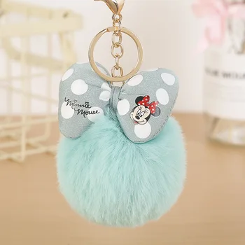 Disney Minnie Mouse Palus Mänguasjad Cartoon võtmehoidja Tüdruk Kotid Rahakotid Ornament Roosa Nukud Anime Plushes Naiste Laste Kingitus Armas Mänguasi