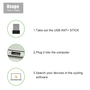 Dual-Mode Kiiruse, Väntamissageduse Andur Garmin Juhtmevaba Väntamissageduse Vastuvõtja ANT+ USB Pulk Vastuvõtja Jalgratta ANT+ Bluetooth Bike Arvuti