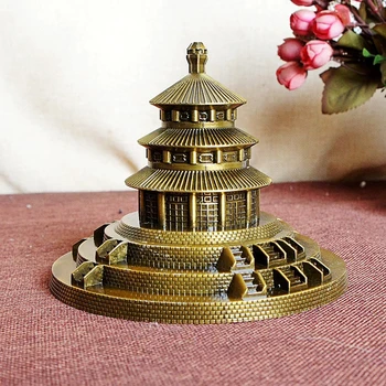 ERMAKOVA Metallist Beijing Temple of Heaven Park Figuriin Maailma Kuulus Hoone Arhitektuuri Mudel Kodus Töölaua Kaunistus