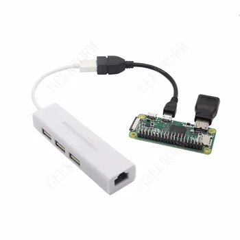 Geekworm Vaarika Pi Null \ Null W GPIO Kaabel+USB OTG Kaabel+Mini-Hdmi Adapter+2x20 Pin Isane Päise+Vask Soojust-Valamu komplekt 5in1