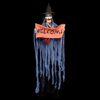 Halloween Rippuvad Kummitus Kummitab Maja Rippuvad Grim Reaper Õudus Rekvisiidid Kodu Ukse Baar Klubi Halloweeni Dekoratsioonid H3