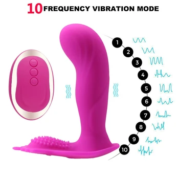 HIMALL Juhtmeta Kaugjuhtimispult Liblikas Nähtamatu Sukkpüksid Naine Kantavad MultiSpeed Vibraator Täiskasvanud Silikoon Seksi Mänguasi, Masturbatsioon