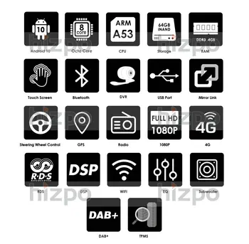 Hizpo Autoradio Android Suzuki Grand Vitara Escudo 2005-Auto Raadio Multimeedia Video Mängija GPS Navigation 4GWIFI PX5 USB