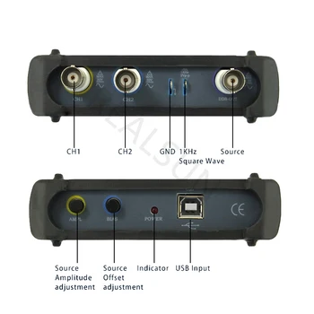 ISDS220B 4 IN 1 Multifunktsionaalne ARVUTI USB virtuaalne Digitaalne ostsilloskoop+Spektri Analüsaator+DDS+Sweep signaali generaator 60M 200MS/s