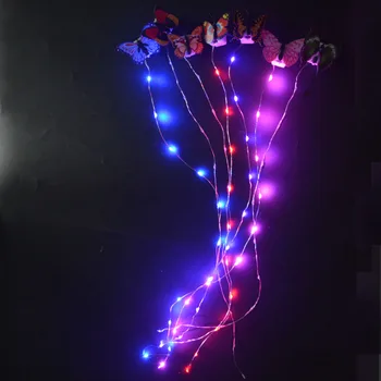 Jõulud DIY Hõõguv Vilgub juuksuris Tööriistad Braider Juuksed LED Tuled String Juuste Stiil, Kudumine Punutised Neoon Pool Pulm