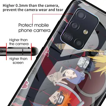 Karastatud Klaasist Telefoni Puhul Samsungi Galaxy A51 A71 A50 A70 A21s A31 A41 A30 A40 A10 A20 Naruto Itachi Uchiha Tagakaas Coque