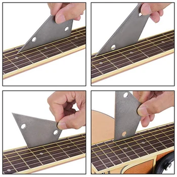 Kitarr Luthier Tool Kit) Komplektis 1 Tk Kitarr Vihastama Kroonib Luthier Faili,1 Tk Roostevabast Terasest Vihastama Jalas,2 Tk Fingerboard Gua