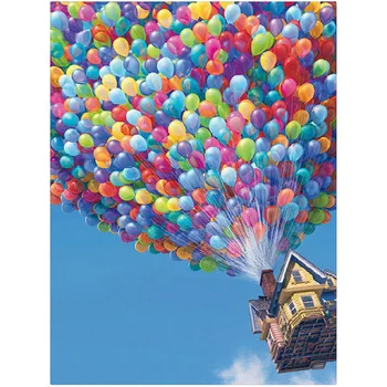 Kodu Kaunistamiseks Kunsti Diy 5d Diamond Maali Cartoon Movie Üles Hot Air Balloon ristpistes Vaik Diamond Tikandid Seinamaaling Decor