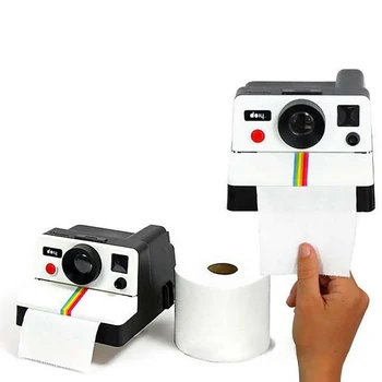 Kudede Kasti Loominguline Retro Polaroid Kaamera Kuju Inspireeritud Kude Karbid Wc Paberi Rulli Hoidja Kasti Vannituba Retro Decor
