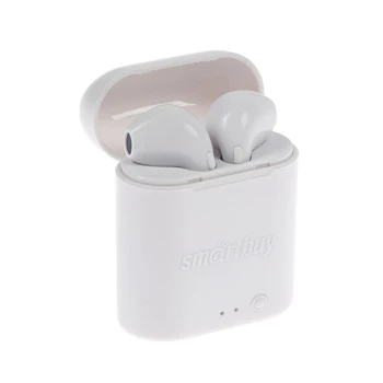 Kõrvaklapid SmartBuy i7 mini SBH-301, traadita, in-ear, mikrofon, BT v4.2, 55/400 mAh, valge 4193994