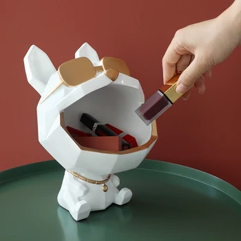 Lahe koer Figuriin suure suuga koer ladustamise kasti kodu kaunistamine dekoratiivsete vaik kunst skulptuur kujukeste home decor kingitus dekoratiivsed