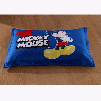 Lapsed Mickey Mouse Voodipesu Komplekt Poisid/Tüdrukud Tekikott Briti Lipu Cartoon Muster Korter Lehed Täis Queen Size Bed, Twin Pesu