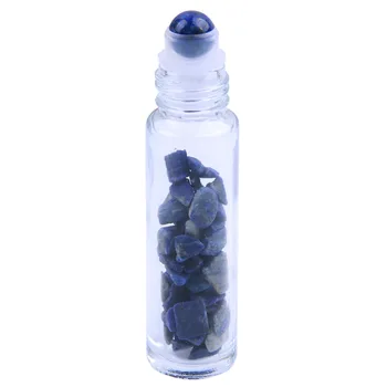 Looduslike poolvääriskividega Rulli Pall eeterlik Õli Gemstone Rull läbipaistvast Klaasist Pudel 10ml Tervendav Crystal Kiibid ühise Põllumajanduspoliitika 1tk