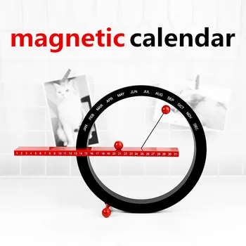Loominguline Lihtsustatud Magnet Kalender Sisaldab Kuu ja Nädal Kontori Kaunistamiseks Laua Kalender Home Decor Käsitöö Kujukeste
