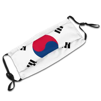 Lõuna-Korea Lipu Unisex Mitte-Kasutatav Näoga Mask Tolmukaitse Kaas Respiraatorit Muffle Mask Filtrid